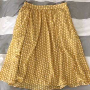 Mikarose Yellow Polka Dot Skirt